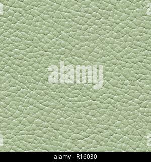 Fashion light green leather background. Seamless square texture. Stock Photo