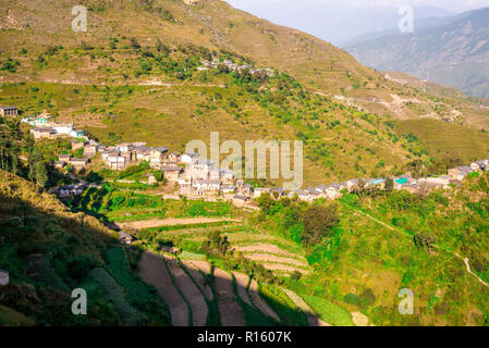 Village in Jaunsar-Bawar, Uttrakhand, India Stock Photo