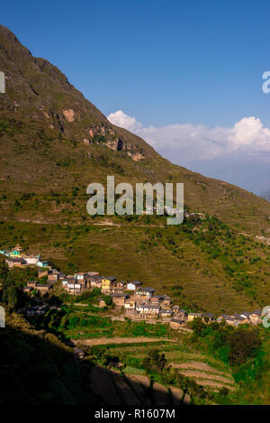 Village in Jaunsar-Bawar, Uttrakhand, India Stock Photo