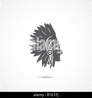 American Indian chief Stock Vector