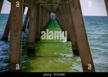 Under the Boardwalk Deerfield beach Stock Photo