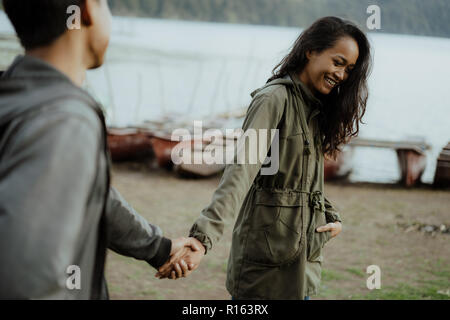 beautiful couple holding hand together  Stock Photo