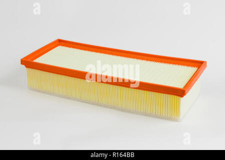 Auto spare parts air filter isolated on white background Stock Photo