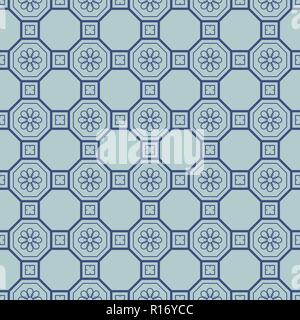 Vector seamless geometric pattern. Classic Chinese ancient ornament Stock Vector