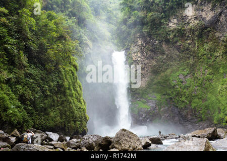 Tappiyah tropical waterfall in Batad, Philippines Stock Photo
