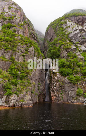 ROCKY HARBOUR, NEWFOUNDLAND, CANADA - Western Brook Pond, in Gros Morne National Park. Stock Photo