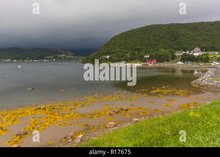 NORRIS POINT, NEWFOUNDLAND, CANADA - Waterfront scene. Stock Photo