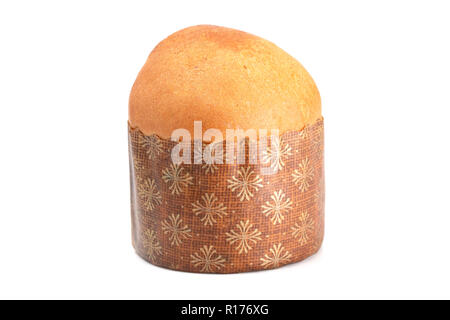 A Mini Loaf of Panettone a Christmas Sweet Bread Stock Photo