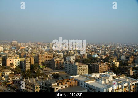 Aerial view of  Mirpur area in Dhaka city. Dhaka, Bangladesh. Stock Photo