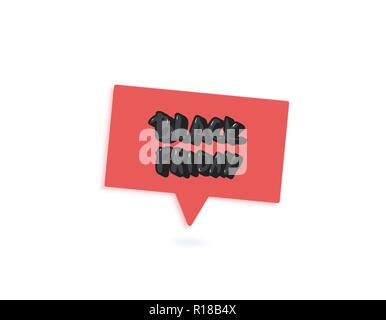 Black Friday text on speech bubble. Lettering for promotion of sale. Stock Vector