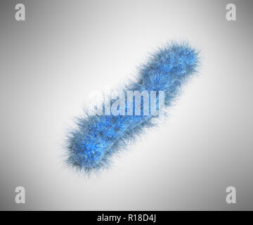 Detailed 3d medical illustration of virusesm bacteria on grey background Stock Photo