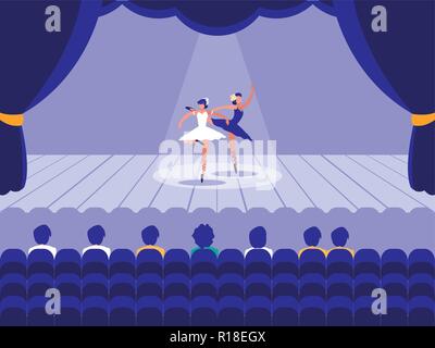 The two classic ballet dancers posing at barre Stock Photo: 92432911