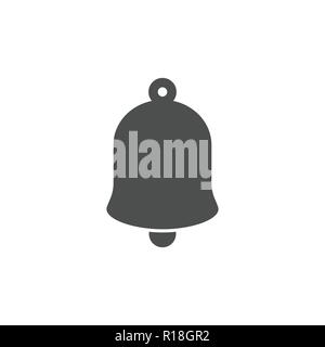 Bell icon. Alarm sign. Vector illustration Flat Stock Vector