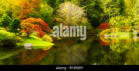 Botanical Garden in Northeast Harbor, Acadia National Park, Maine Stock Photo