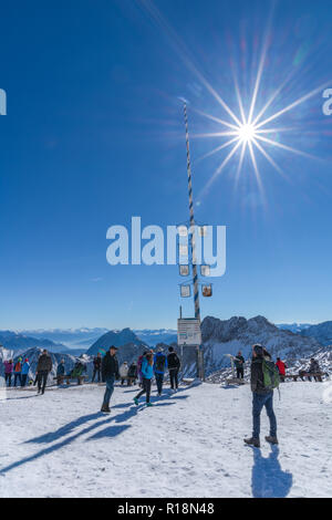 Zugspitze, Zugspitzeplat, Highest Peak, Garmisch-Partenkirchen ...