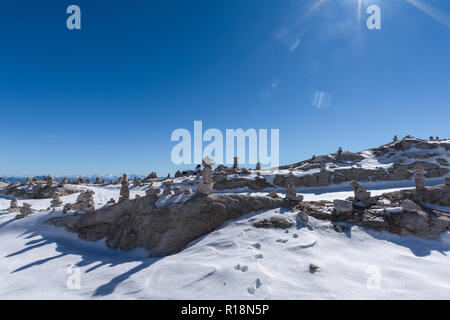 Zugspitze, Zugspitzeplat,  highest peak, Garmisch-Partenkirchen, Wetterstein Gebirge or Wetterstein Mountains, the Alps, Bavaria, Germany, Europe Stock Photo