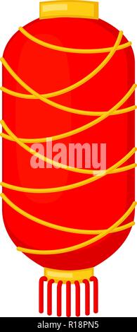 Cartoon red chinese paper lantern Stock Vector