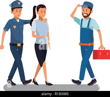 A cartoon police officer girl looking angry Stock Vector Image & Art ...