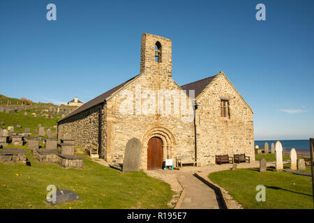 St. Hywyn Church Aberdaron    Gwynedd North Wales  Llyn Peninsula Stock Photo