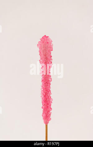 Sugar rock Candy isolated on a white background Stock Photo