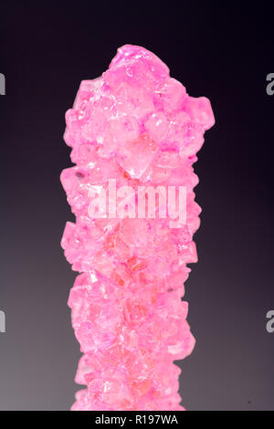 Sugar rock Candy isolated on a black background Stock Photo
