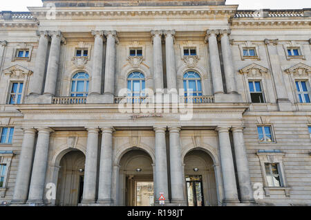 BERLIN, GERMANY - JULY 14,2018: Hanns Eisler College of Music or New Stables building facade on Museums Island. The listed historic building is locate Stock Photo