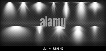 Vector Spotlights. Scene. Light Effects. Stock Vector
