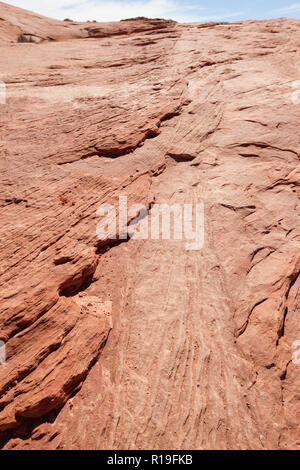 red sandstone rock formations in the Valley of Fire State Park in Nevada USA Stock Photo