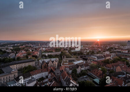 View over Hannover Sunset Stock Photo