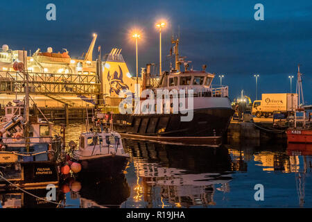Northlink Ferry in Stromness Harbour, Orkney Stock Photo