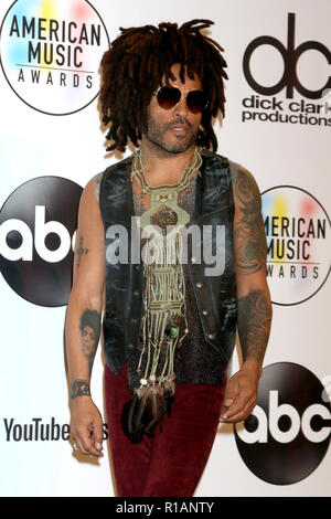 2018 American Music Awards Press Room at the Microsoft Theater on October 9, 2018 in Los Angeles, CA  Featuring: Lenny Kravitz Where: Los Angeles, California, United States When: 10 Oct 2018 Credit: Nicky Nelson/WENN.com Stock Photo