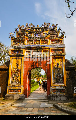 A Gateway in the grounds of the Imperial Palace - Hue, Vietnam Stock Photo