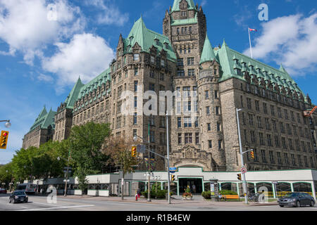 West Block, Parliament Buildings, Ottawa, Canada Stock Photo