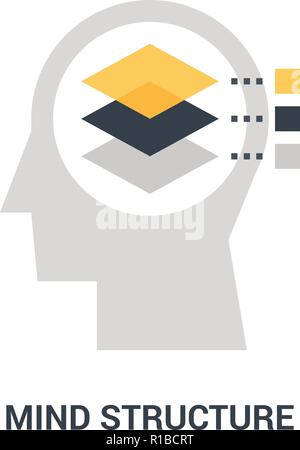 mind structure icon concept Stock Vector