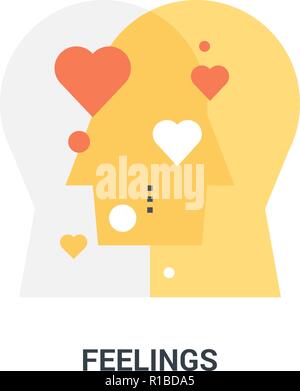 feelings icon concept Stock Vector