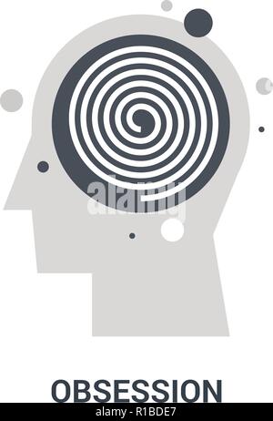 obsession icon concept Stock Vector