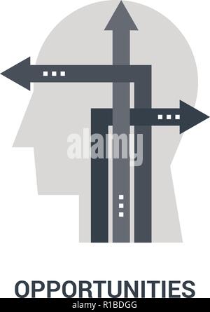 opportunities icon concept Stock Vector