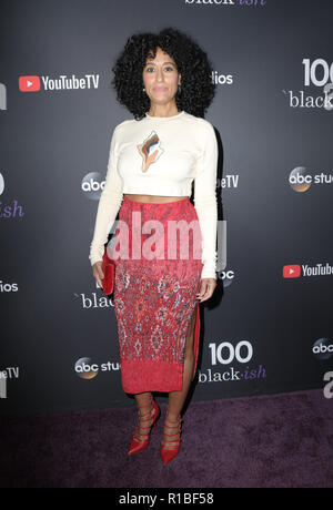 U.S. 10th Nov, 2018. 10 November 2018 - Los Angeles, California - Tracee Ellis Ross. 'Black-ish' TV show 100th episode celebration held at Walt Disney Studio Lot. Photo Credit: PMA/AdMedia Credit: Pma/AdMedia/ZUMA Wire/Alamy Live News Stock Photo