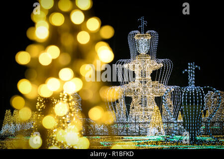 Beijing, China. 6th Nov, 2018. Photo taken on Nov. 6, 2018 show the Royal Garden of Light exhibition at the Wilanow Palace in Warsaw, Poland. Credit: Jaap Arriens/Xinhua/Alamy Live News Stock Photo