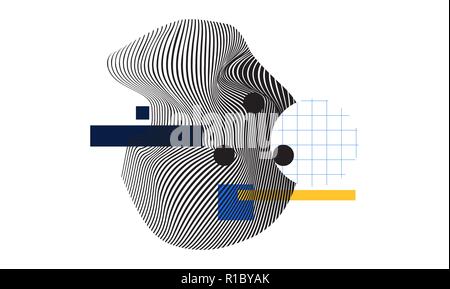 Space for text minimal geometric web banner design Stock Vector