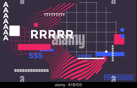 Space for text minimal geometric web banner design Stock Vector