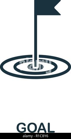 Goal icon. Premium style design from startup icon collection. UI and UX. Pixel perfect Goal icon for web design, apps, software, print usage. Stock Vector
