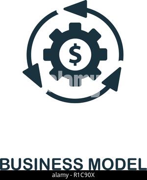 Business Model icon. Premium style design from startup icon collection. UI and UX. Pixel perfect Business Model icon for web design, apps, software, print usage. Stock Vector
