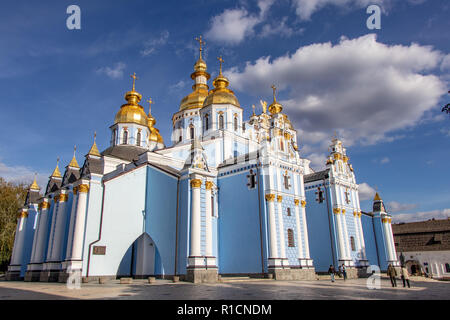 Cathedral of Sophia square in Kiev Kiev, Ukraine 06.11.2018 Stock Photo