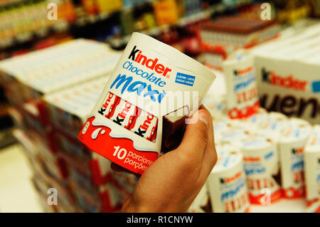 Kinder,Chocolate bar Stock Photo