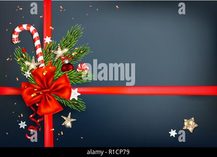 Winer dark decoration Stock Vector