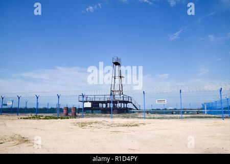 Oil well. The equipment and technologies on oil fields Stock Photo