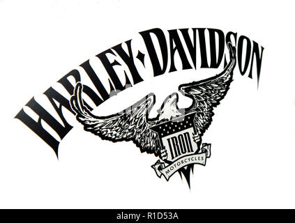 vintage harley davidson logo vector