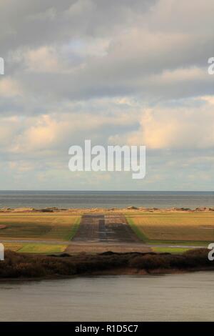 UK Walney Island. View towards Walney Airport. Walney Island Cumbria UK. Stock Photo