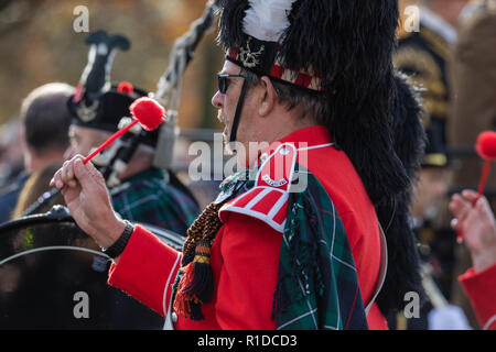 Leicester, UK. 11th Nov, 2018. 100 years on from World War One, Remembrance Day Ceremony at Victoria Park in Leicester. Credit Andy Morton/Alamy Live News. Stock Photo